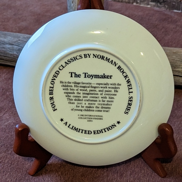 1982 Norman Rockwell International Collectors Set Of 4 Porcelain Plates In Box - Picture 10 of 12